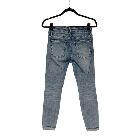 PISTOLA Medium Wash Blue Skinny Cuff Hem High Rise Jeans 26 - Picture 5 of 7